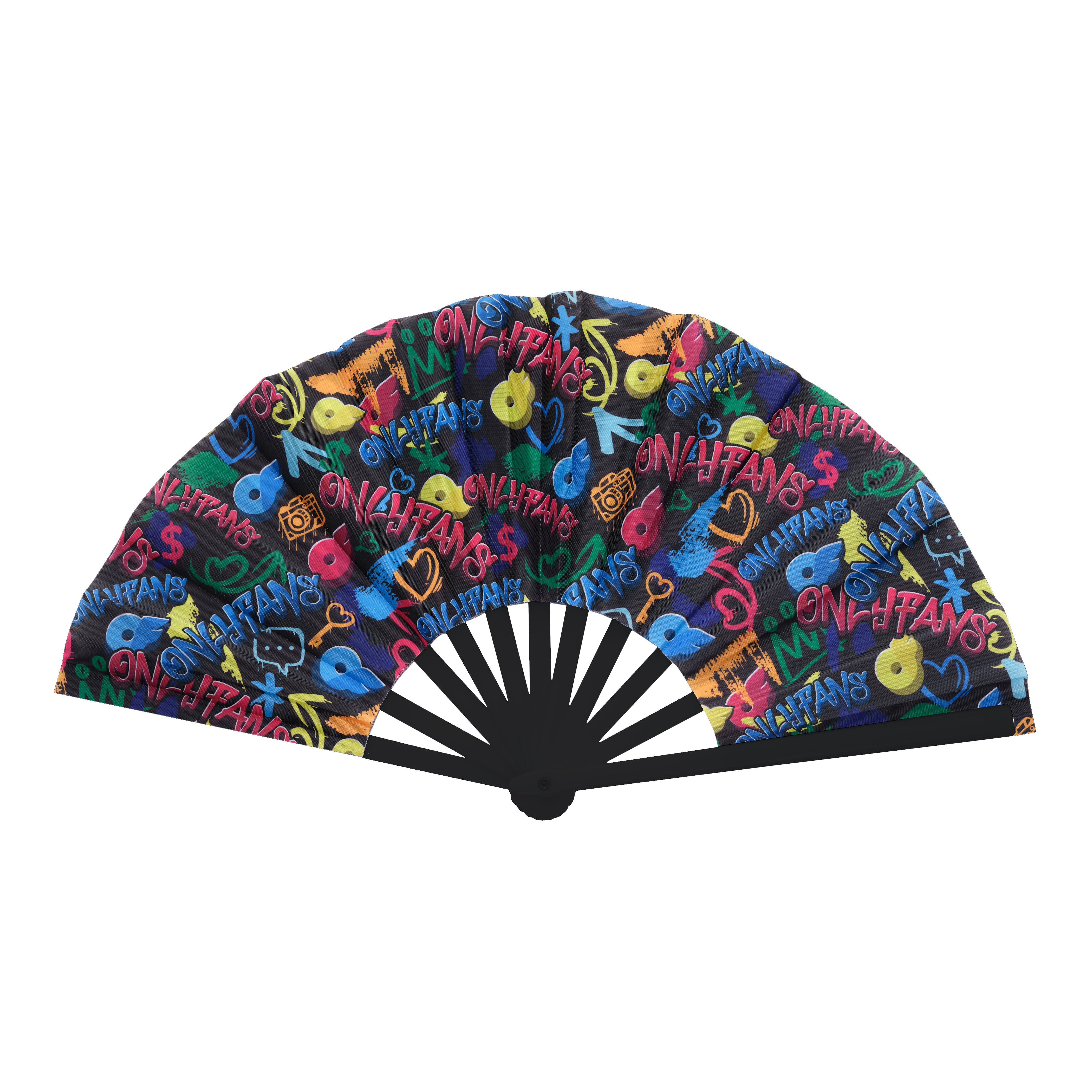 Folding Hand Fan - Tagged