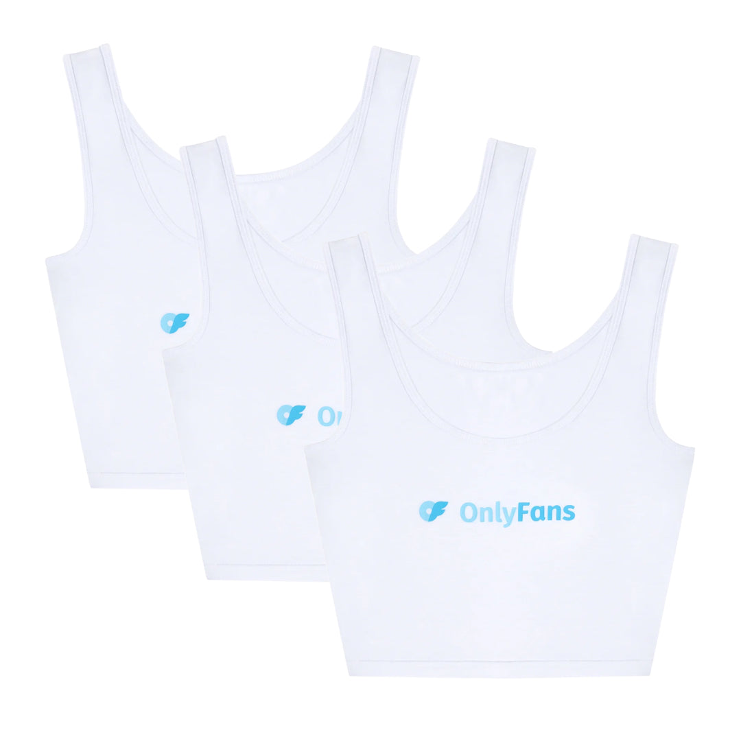 OnlyFans Classic Crop Tank - White – OnlyFans Store