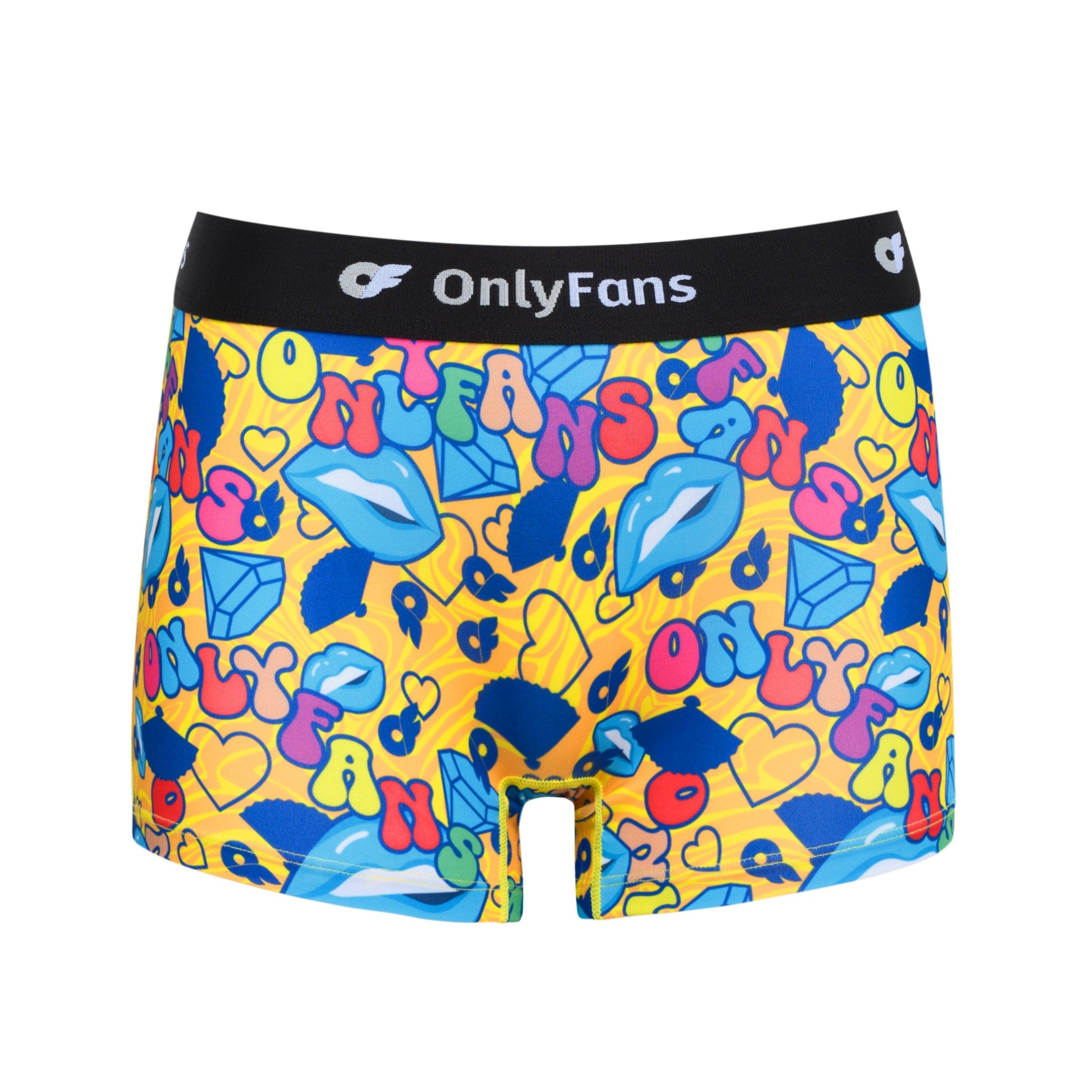 Women's Boyshort - Yellow Vibe