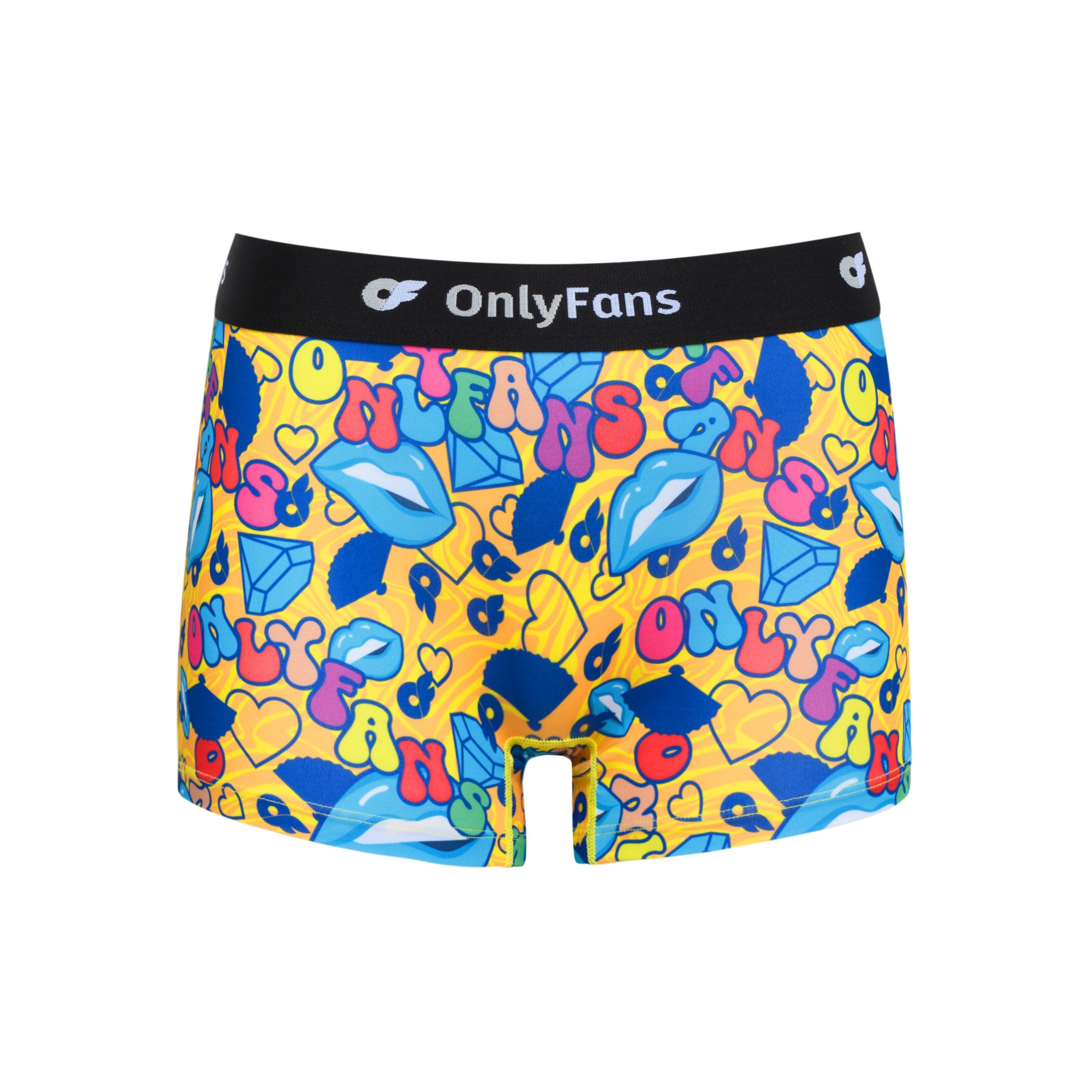 Women's Boyshort - Yellow Vibe