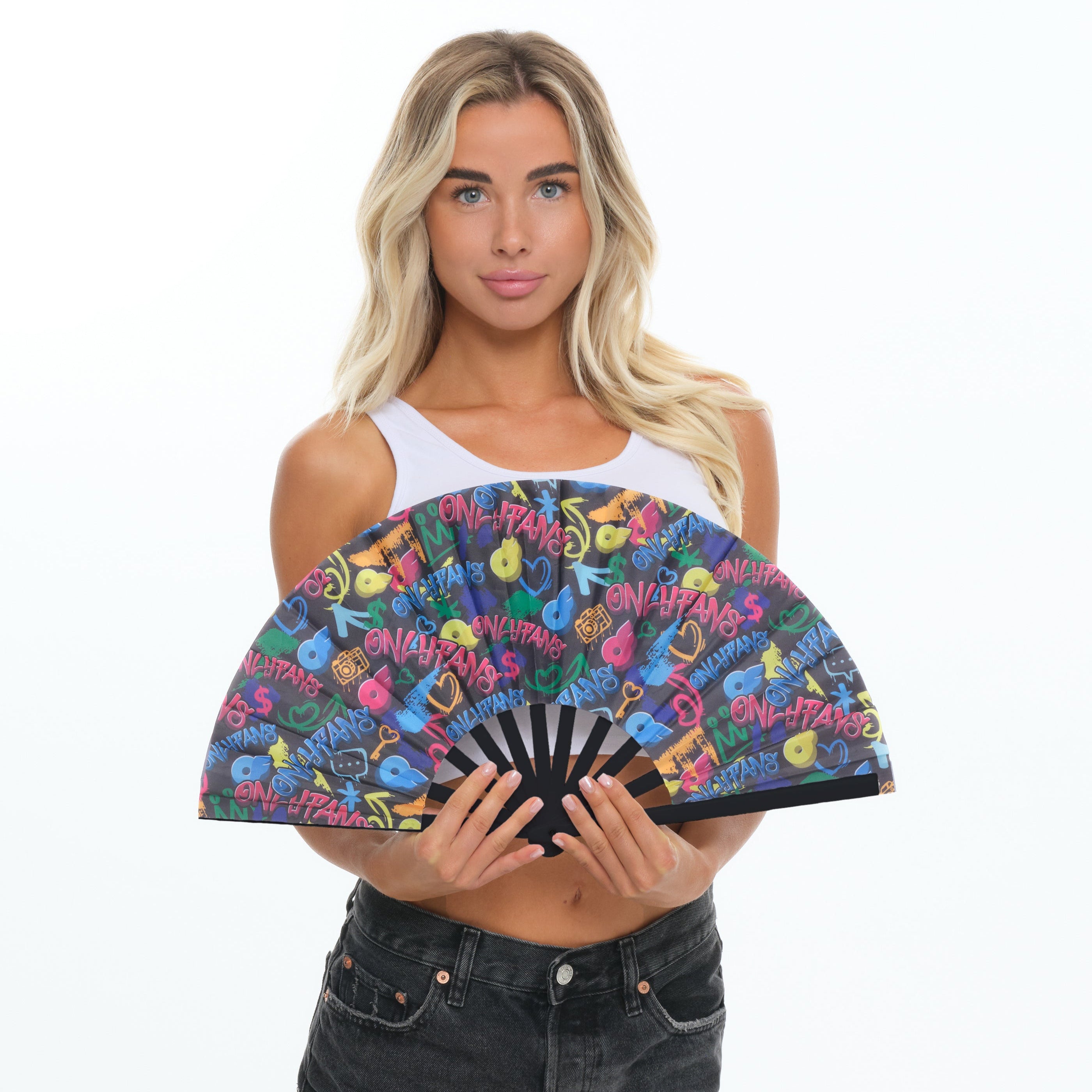 Folding Hand Fan - Tagged