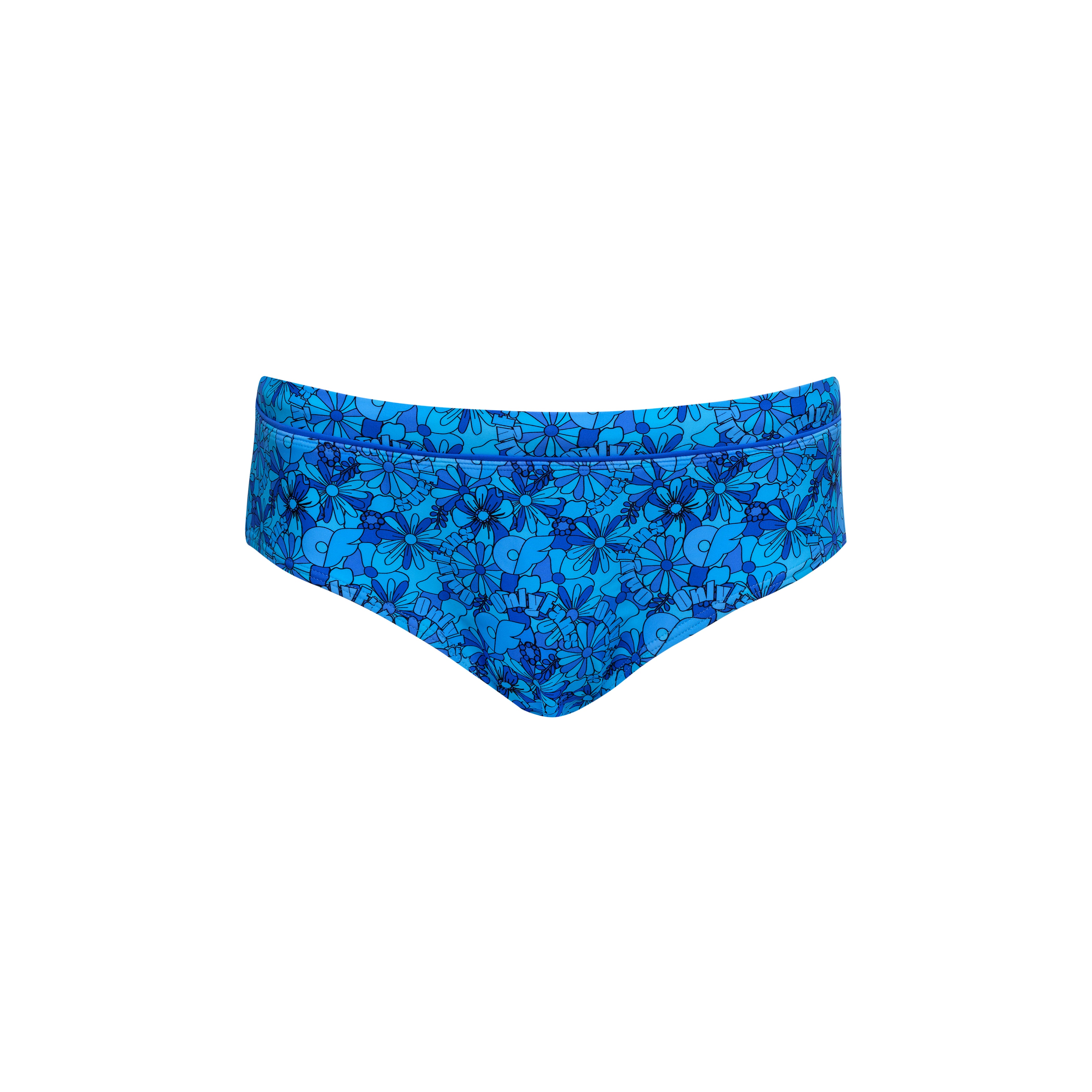 Swim Briefs - Blue Bloom