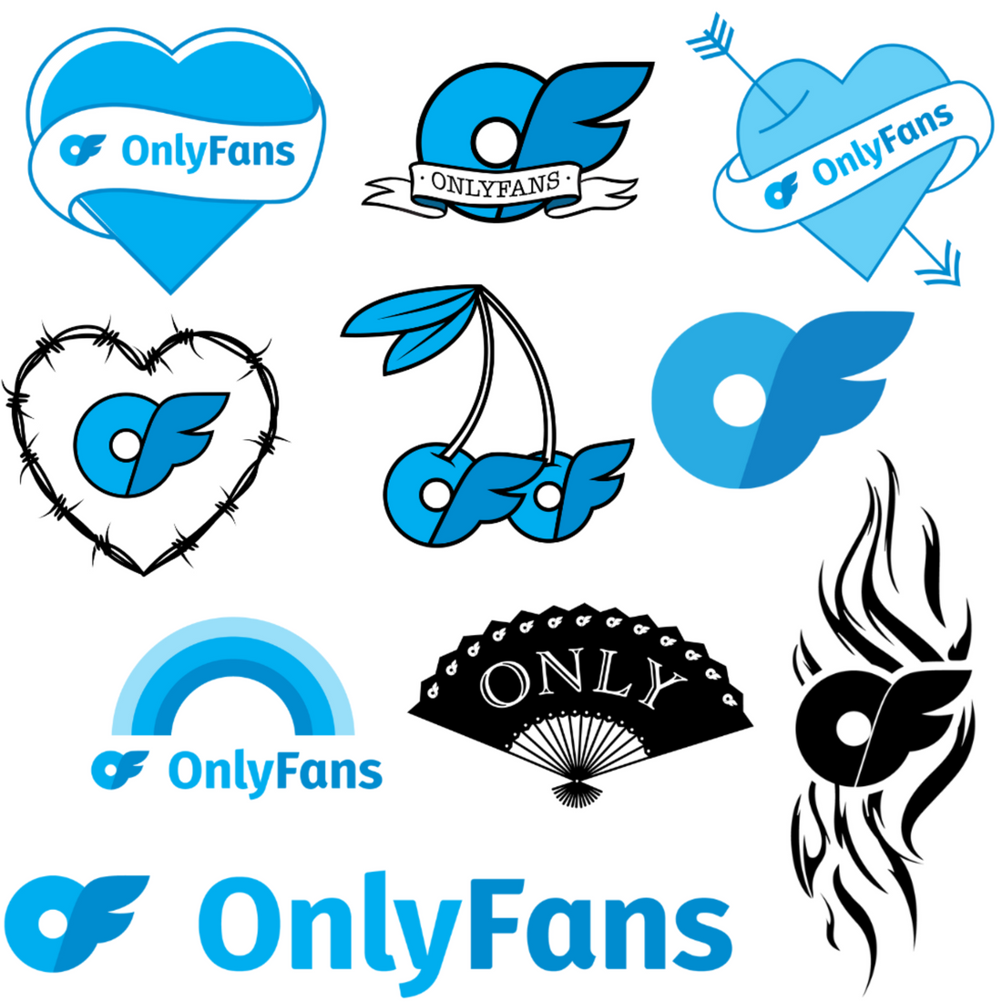 OnlyFans Temporary Tattoo Pack