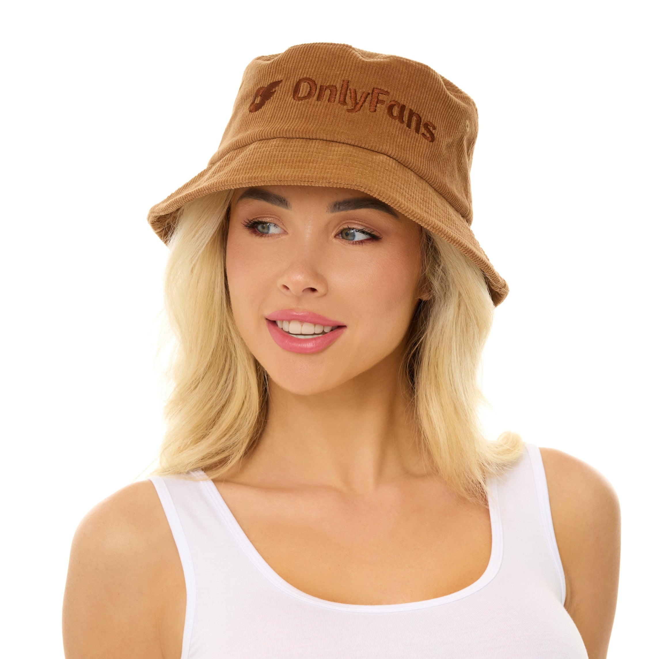 Corduroy Bucket Hat - Brown