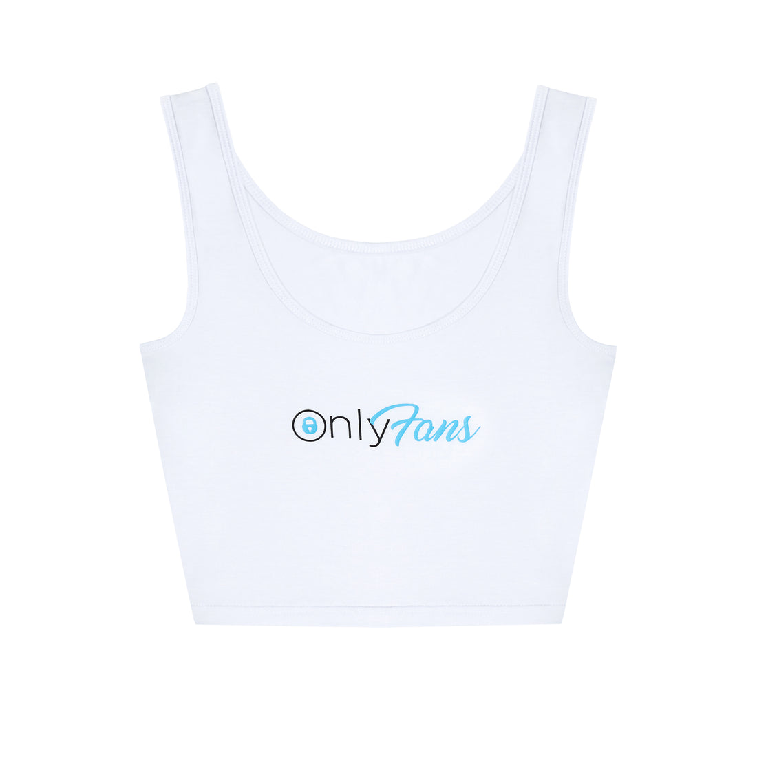 OnlyFans Classic Crop Tank - White